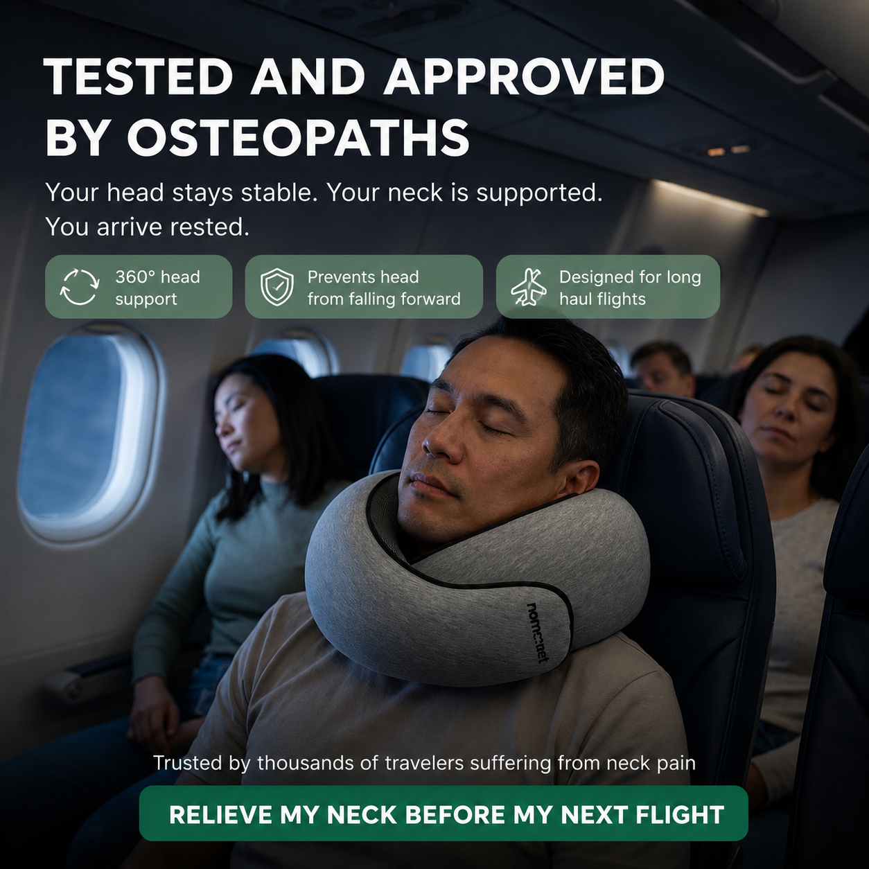 DreamRest | Oreiller de Voyage en Mousse à Mémoire de Forme